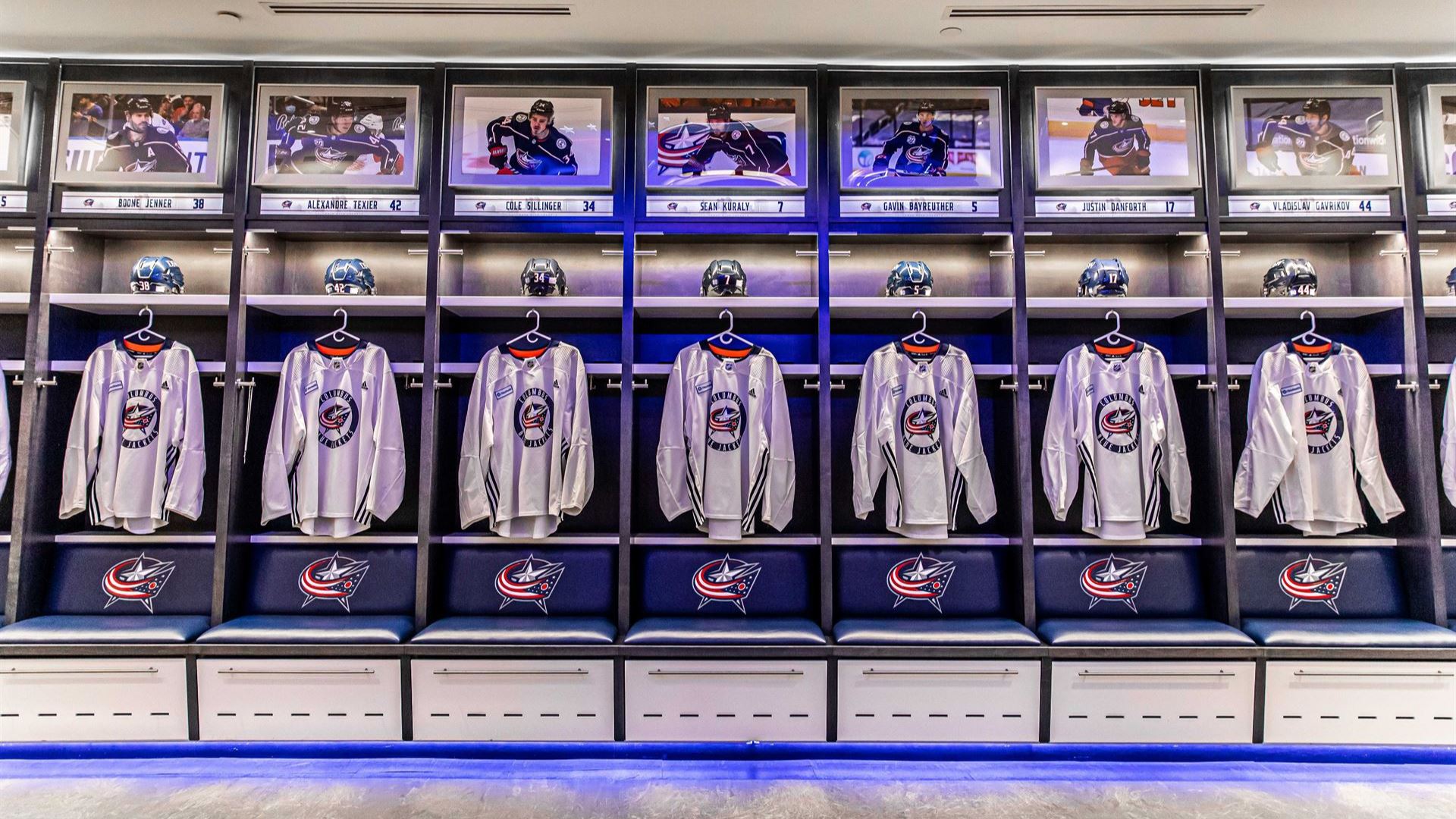 Barton Malow Completes Columbus Blue Jackets Locker Room